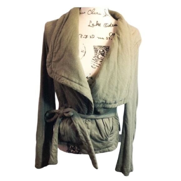 BCBG MAX AZRIA | Tie waist belted fitted jacket. Sz S - Picture 3 of 9